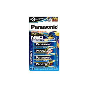 他サイト： パナソニック(Panasonic) LR6NJ/4B 乾電池エボルタネオ単3形4本パックの商品画像