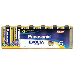 他サイト： パナソニック(Panasonic) LR14EJ/6SW エボルタ アルカリ乾電池 単2形 6本パックの商品画像