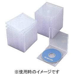 他サイト： エレコム(ELECOM) CCD-JSCN30CR(クリア) Blu-ray/DVD/CDケース 標準 PS 1枚収納の商品画像