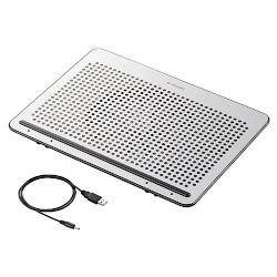 他サイト： エレコム(ELECOM) SX-CL22LSV(シルバー) ノートPC用クーラー 角度調節 強冷タイプ 15.4〜17インチ対応の商品画像