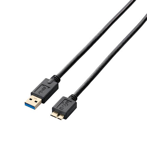 他サイト： エレコム(ELECOM) USB3-AMB05BK(ブラック) USB3.0ケーブル A-microB 0.5mの商品画像