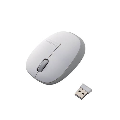 他サイト： エレコム(ELECOM) M-BL20DBSV(シルバー) ワイヤレス BlueLEDマウス 3ボタンの商品画像