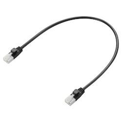 他サイト： エレコム(ELECOM) LD-GPYTB/BK03 Cat6準拠 ツメ折れ防止短尺LANケーブル 0.3m 結束バンド 1個の商品画像