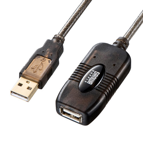 他サイト： サンワサプライ KB-USB-R205N(ブラック) 5m延長USBアクティブリピーターケーブルの商品画像