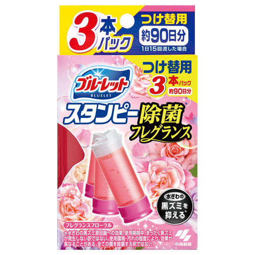 他サイト： 小林製薬 ブルーレットスタンピー除菌フレグランス替Fフローラル 3本の商品画像