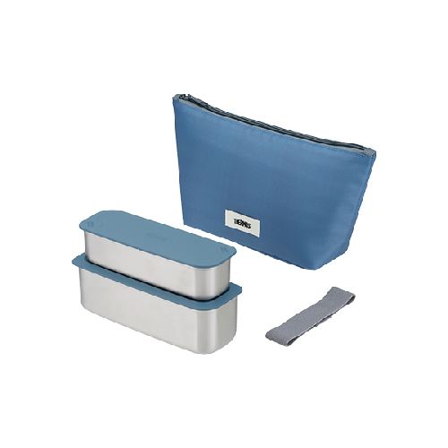 他サイト： サーモス(THERMOS) DSA-605W-GNV グレーネイビー フレッシュランチボックスの商品画像