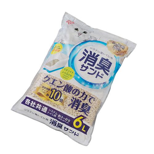 他サイト： アイリスオーヤマ(Iris Ohyama) TIA-6C システム猫トイレ用におわない消臭サンド6Lの商品画像