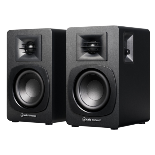 他サイト： オーディオテクニカ(audio-technica) AT-SP3X ブラック パワードブックシェルフスピーカー 有線とワイヤレスの商品画像