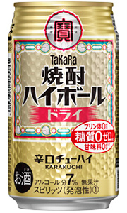 他サイト： タカラ 焼酎ハイボール ドライ 350ml 缶 × 24本 1ケースの商品画像