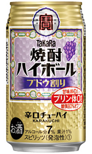 他サイト： タカラ 焼酎ハイボール ブドウ割り 350ml 缶 × 24本 1ケースの商品画像