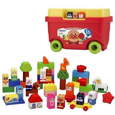 他サイト： 4543112703033: ブロックラボ はじめてのブロックワゴン アンパンマン【新品】 知育玩具 おもちゃの商品画像