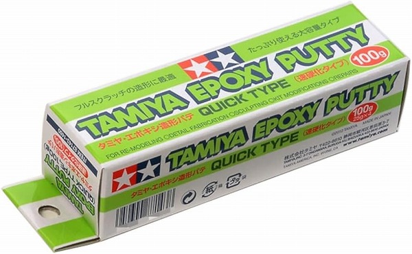 他サイト： 4950344076611:タミヤ エポキシ造形パテ(速硬化タイプ) 100g 模型用素材 87143【新品】仕上げ材 素材 Tの商品画像
