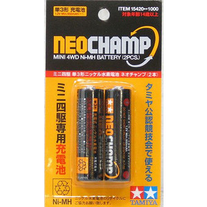 他サイト： 4950344154203:ミニ四駆 GP.420 ニッケル水素電池 ネオチャンプ (2本)【新品】 グレードアップパーツ 改造の商品画像