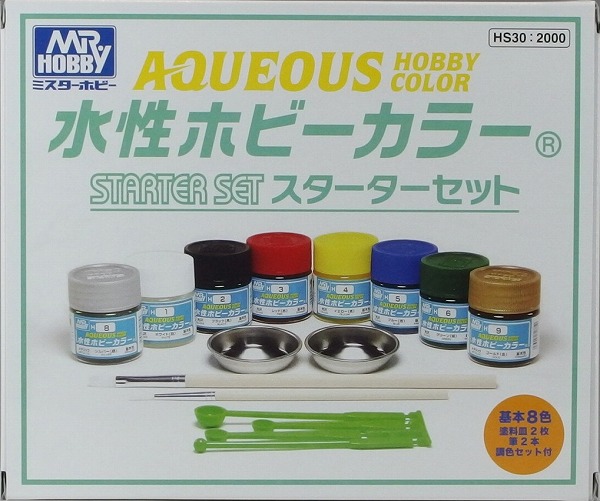 他サイト： 4973028929485:塗料 水性ホビーカラー スターターセット 模型用塗料 HS30【新品】 GSIクレオス 水性ホビーカの商品画像