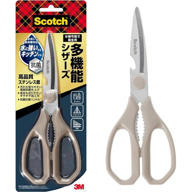 他サイト： 【メール便発送】スリーエム スコッチ 多機能シザーズ キッチンバサミ 栓抜き 殻割り KS-DP200-Jの商品画像