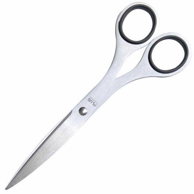 他サイト： 【メール便発送】プラス はさみ ステンレス鋏 左右対称リング ブラック NO.165の商品画像