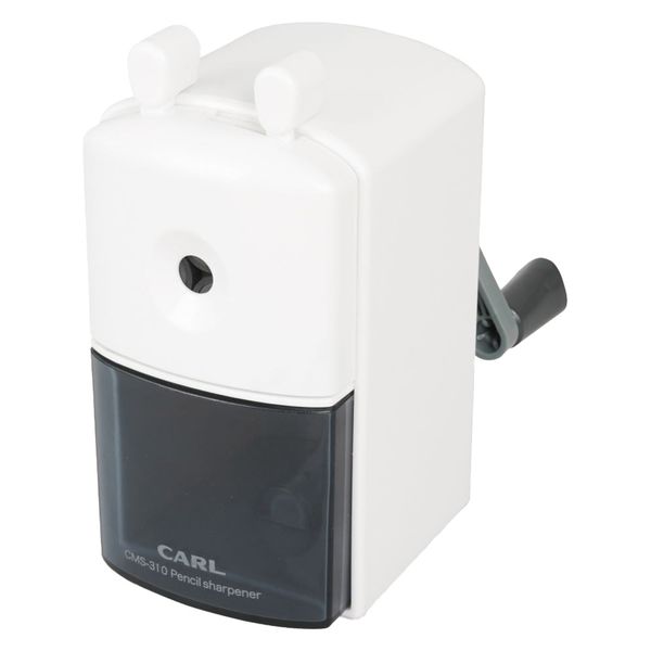 他サイト： カール事務器 手動鉛筆削り 折れ芯除去機能付 ホワイト CMS-310-W 【北海道・沖縄・離島配送不可】の商品画像