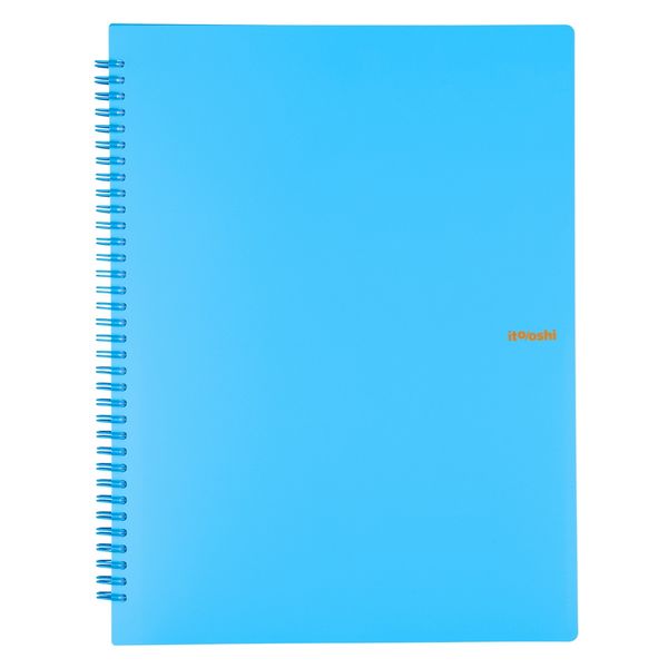 他サイト： プラス イトオシ 推し活 ツインリング型ファイル A4 1ポケットタイプ 24シート スカイブルー FL-324CF 【北海道・の商品画像