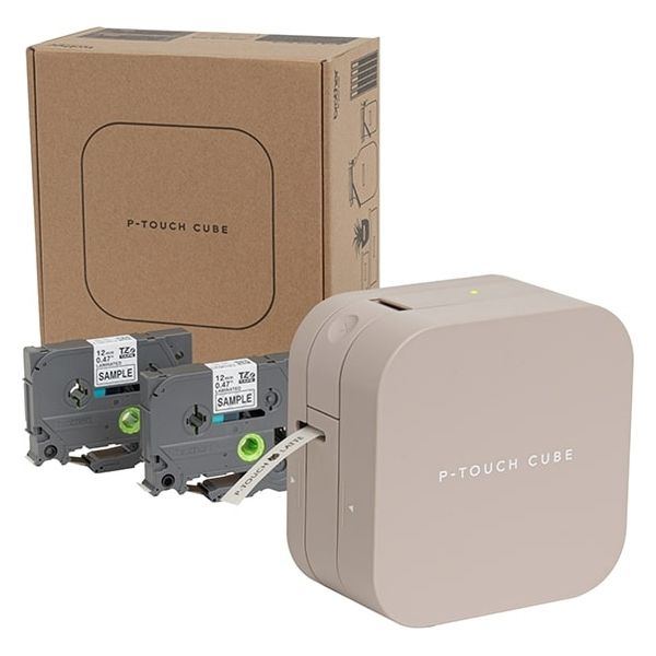 他サイト： ブラザー ラベルライター ピータッチ キューブ ラテ PT-P300BTLT 【北海道・沖縄・離島配送不可】の商品画像