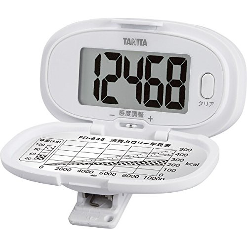 他サイト： 【メール便発送】タニタ 歩数計 ホワイト PD-646-WHの商品画像