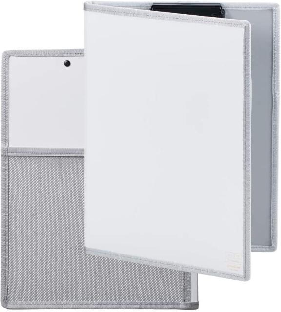 他サイト： キングジム オールイン クリップボード(カバー付き) A4 短辺とじ 白 5995シロ 【北海道・沖縄・離島配送不可】の商品画像