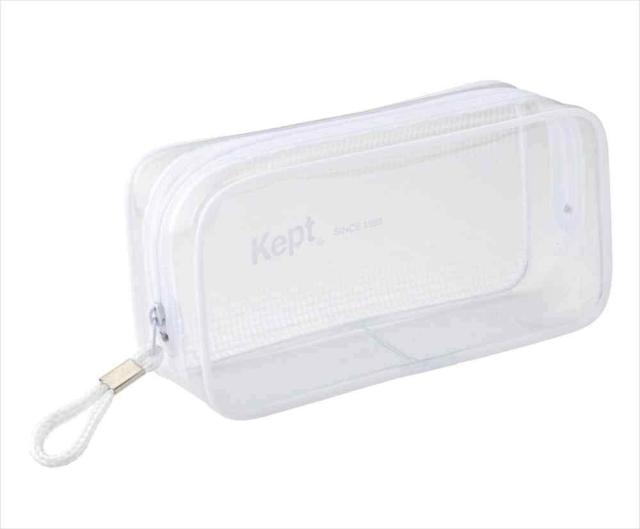 他サイト： レイメイ藤井 ケプト クリアペンポーチ ホワイト KPF902W 【北海道・沖縄・離島配送不可】の商品画像
