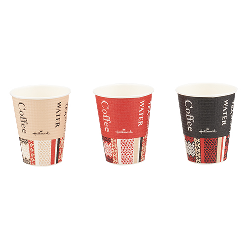 他サイト： サンナップ エンボスカップHM ホールマークカフェ 9オンス 260ml 紙コップ 50個入 C2650EC 【北海道・沖縄・離の商品画像