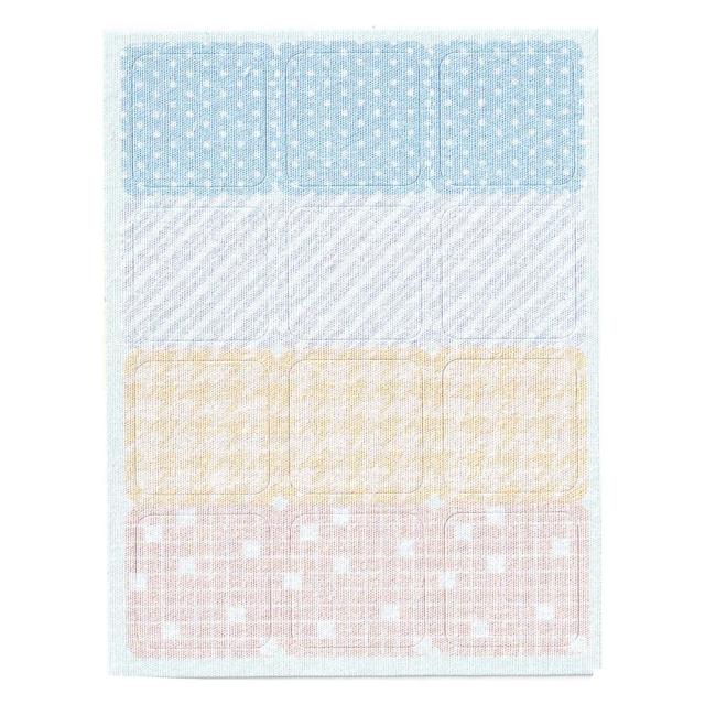 他サイト： 【メール便発送】シヤチハタ 布に貼れるお名前シール アソートB TUN-NSA3の商品画像