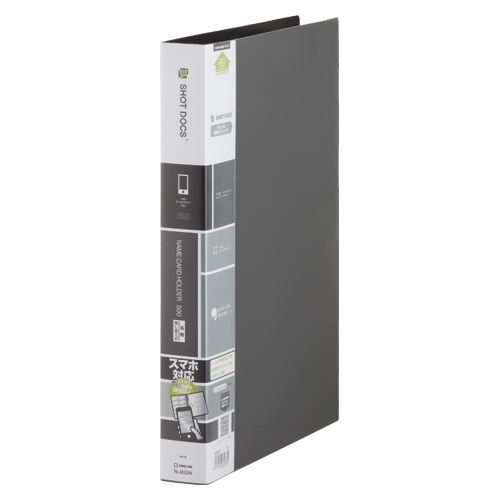 他サイト： キングジム ショットドックス 名刺ホルダー差替式黒 36SDWクロ 00021698 【北海道・沖縄・離島配送不可】の商品画像