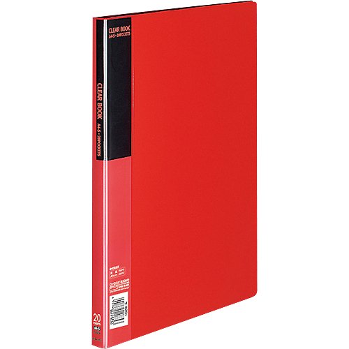 他サイト： コクヨ クリヤーブック 固定式 A4縦 20枚ポケット 赤 ラ-B20R 【北海道・沖縄・離島配送不可】の商品画像