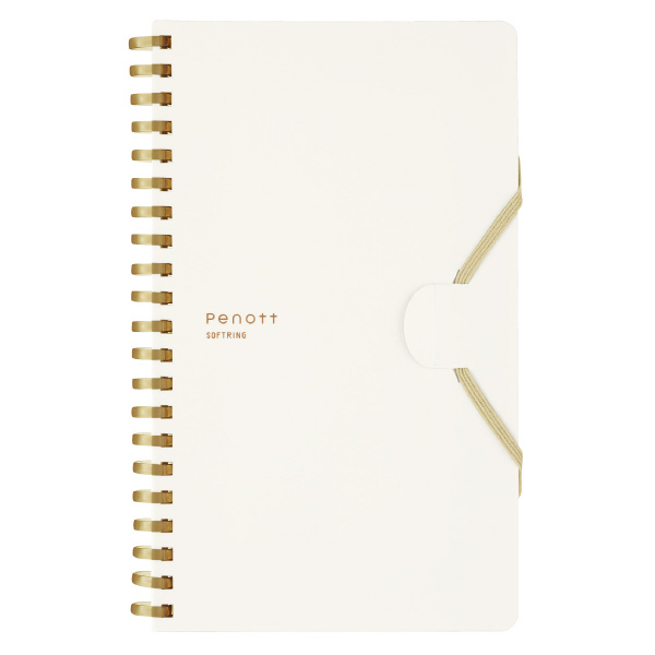 他サイト： 【メール便発送】コクヨ ソフトリングノート ぺノット 5mm方眼罫 B6変形 70枚 ホワイト ス-SP147S5-Wの商品画像