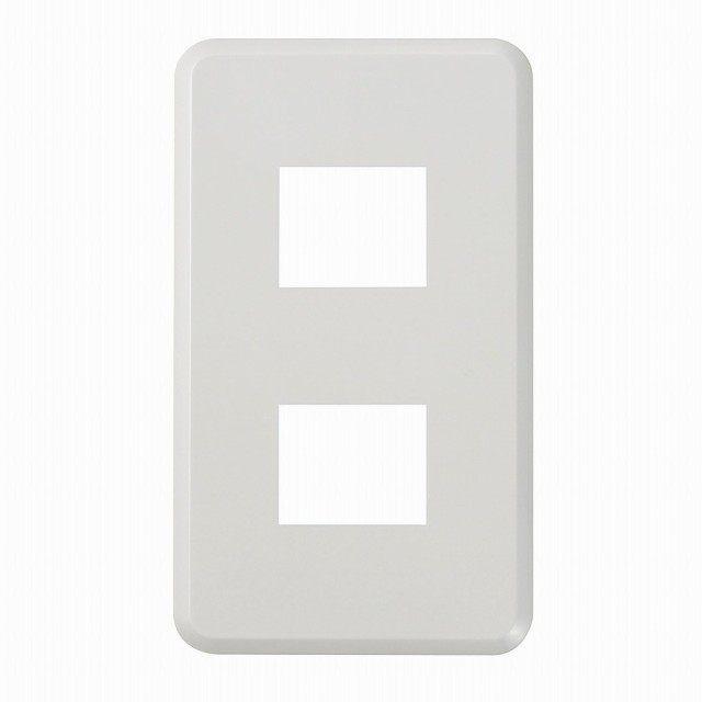 他サイト： ELPA エレガントプレート2口  PL-E02HN(W) 【北海道・沖縄・離島配送不可】の商品画像