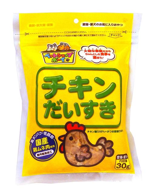 他サイト： マルトモ チキンだいすき 30g 犬用おやつ 【北海道・沖縄・離島配送不可】の商品画像