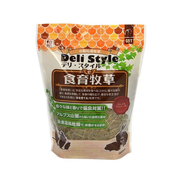 他サイト： 三晃商会 デリスタイル 食育牧草 300g ウサギ用フード 【北海道・沖縄・離島配送不可】の商品画像