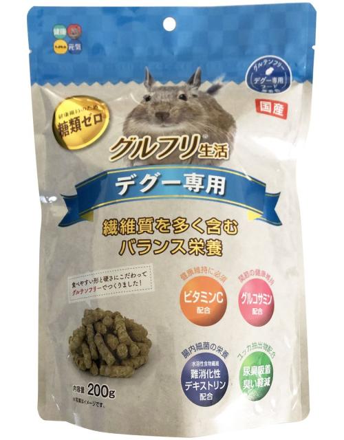 他サイト： ハイペット グルフリ生活 デグー専用200g デグー用フード 【北海道・沖縄・離島配送不可】の商品画像
