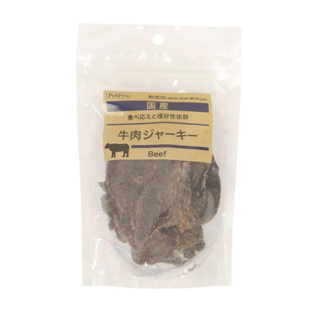 他サイト： ペットプロ 国産おやつ 牛肉ジャーキー 47g 犬用おやつ 【北海道・沖縄・離島配送不可】の商品画像