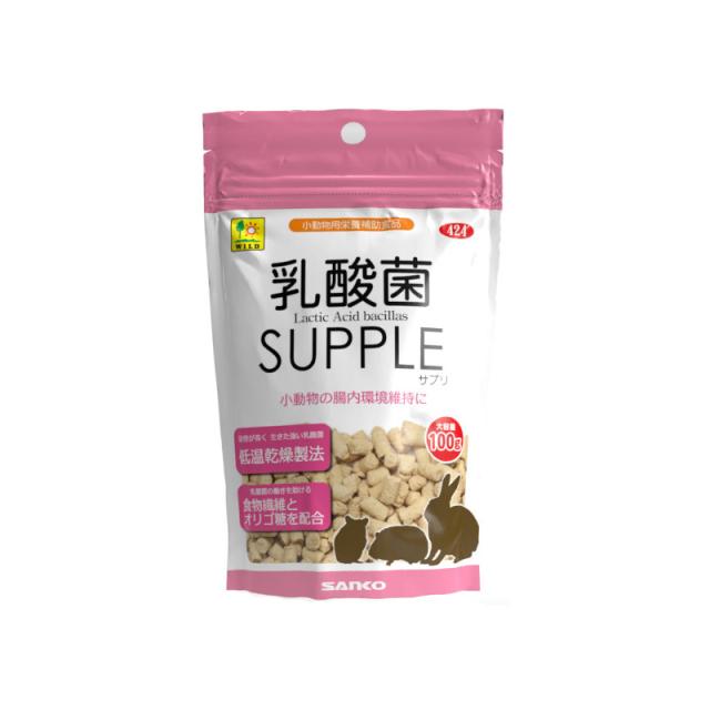 他サイト： 三晃商会 乳酸菌サプリ お徳用 100g ウサギ用フード 【北海道・沖縄・離島配送不可】の商品画像