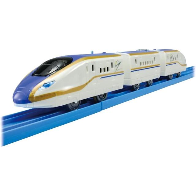 他サイト： タカラトミー プラレール S-05 ライト付E7系新幹線かがやき 電車 列車 おもちゃ 3歳以上 玩具安全基準合格 STマーク認の商品画像