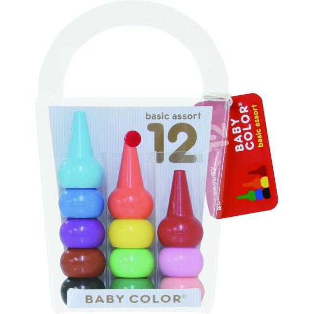 他サイト： あおぞら ベビーコロール ベーシック・アソート 12色 2歳以上 クレヨン 【北海道・沖縄・離島配送不可】の商品画像