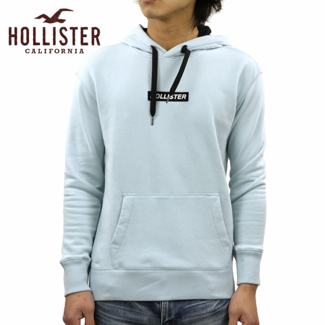 hollister box logo hoodie