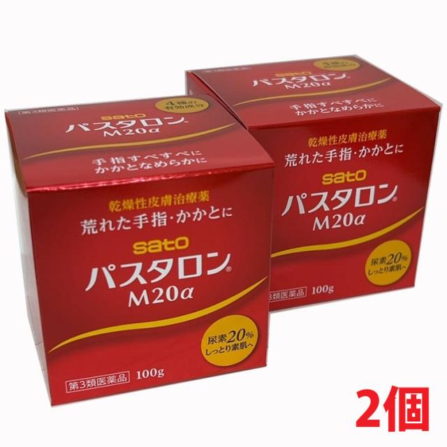 他サイト： 【2個】【第3類医薬品】乾燥性皮膚治療薬 パスタロンM20α 100g×2個の商品画像