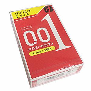 他サイト： オカモトコンドーム001 Lサイズ(オカモトゼロワン)3個入りの商品画像