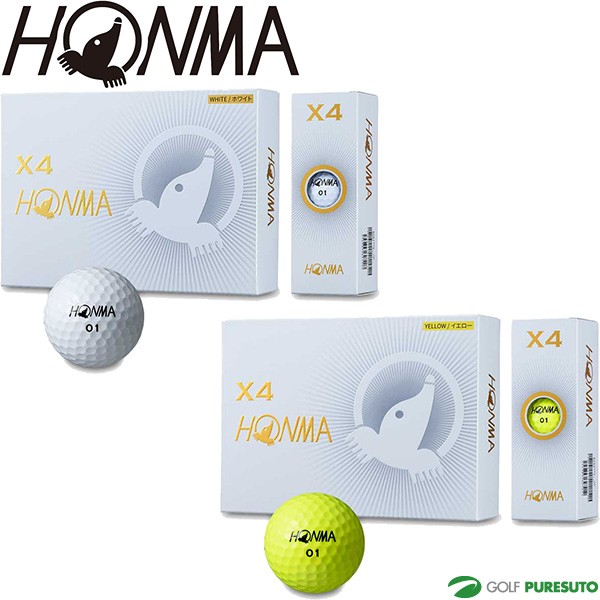 本間ゴルフ Honma X4ボール ゴルフボール 1ダース Bt1906の通販はau Pay マーケット ゴルフ プレスト 商品ロットナンバー