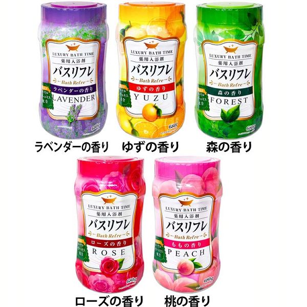 他サイト： 入浴剤 温浴 薬用 バスリフレ 薬用入浴剤 ライオンケミカル 入浴剤 温浴 薬用 本体 疲労回復 ラベンダー ゆず 森の香り ロの商品画像