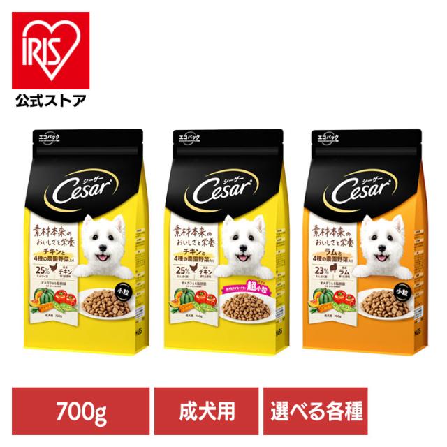 他サイト： ドッグフード Cesar シーザードライ 成犬用 4種の農園野菜入り 700g CSR91 マースジャパンリミテッド 犬 ドライの商品画像