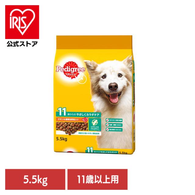 他サイト： ドッグフード Pedigree ペディグリー 11歳から用 ヘルシーチキン&緑黄色野菜入り 5.5kg PDN25 マースジャパの商品画像