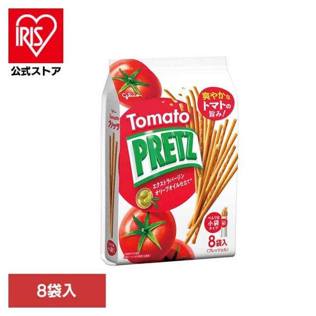 他サイト： トマトプリッツ<8袋> グリコ 江崎グリコ ポッキー プリッツ クリスピー 食物繊維 手がきれい ひとり時間 定番 袋 おかしの商品画像