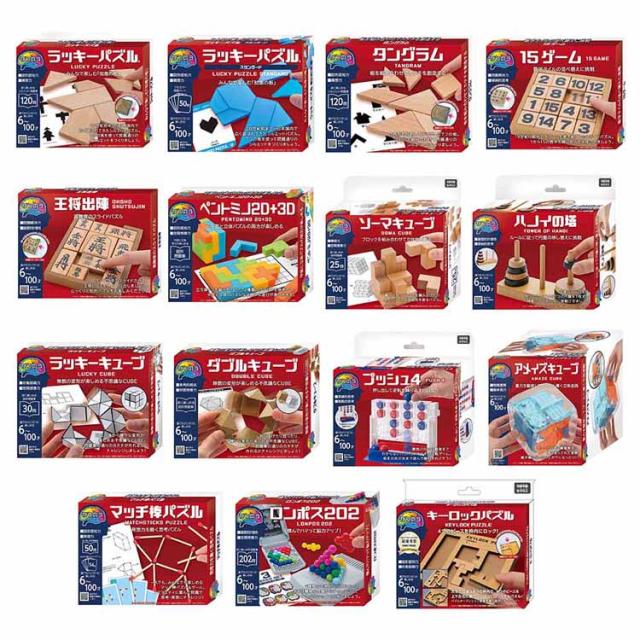 他サイト： かつのう パズル・ゲーム・キューブ ハナヤマ 脳トレ KATSUNOU 木製パズル キューブパズル 立体パズル マッチ棒 迷路 の商品画像