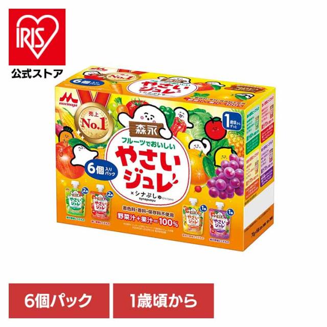 他サイト： 森永乳業 森永やさいジュレ 赤ちゃん用ゼリー ジュレアソート ヤサイジュレ6個パック 森永乳業 森永やさいジュレ 赤ちゃん用ゼリの商品画像