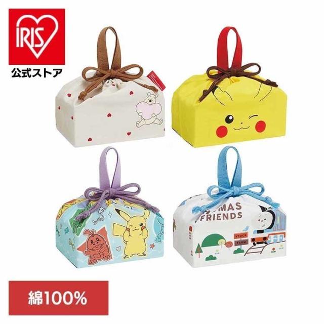 他サイト： お弁当袋 巾着 キャラクター ディズニー きかんしゃトーマス つむぱぱ 持ち手 マチ付 男の子 女の子 保育園 幼稚園 小学生 の商品画像